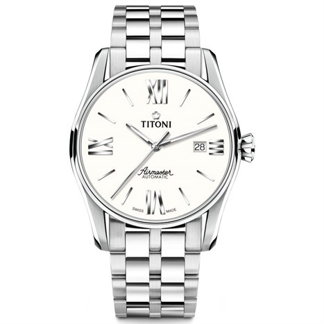 Đồng hồ TITONI 40 mm Nam 83908 S-619 Màu Bạc