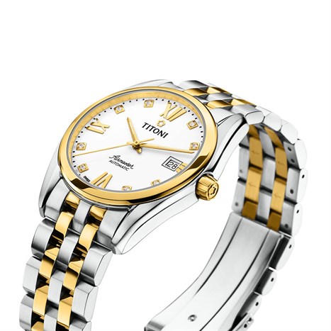 Đồng hồ TITONI 38.5 mm Nam 83909 SY-063 Màu Bạc