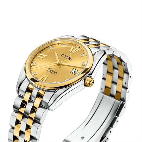 Đồng hồ TITONI 38.5 mm Nam 83909 SY-064 Màu Bạc