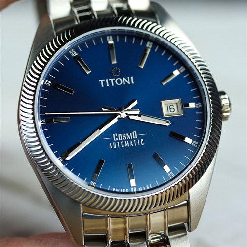 Đồng hồ TITONI 41 mm Nam 878 S-612 Màu Bạc