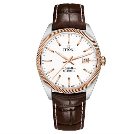 Đồng hồ TITONI 41 mm Nam 878 SRG-ST-606 Màu Nâu