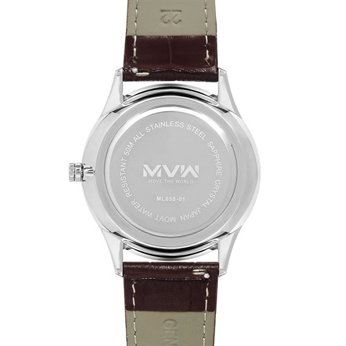 Đồng hồ MVW 42 mm Nam ML055-01 Màu Nâu