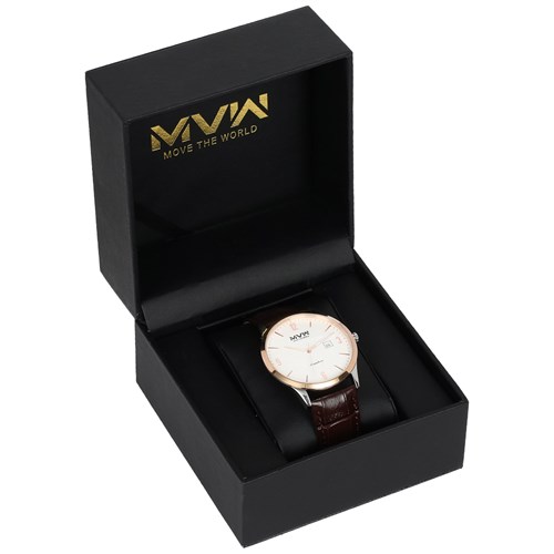 Đồng hồ MVW 42 mm Nam ML055-01 Màu Nâu