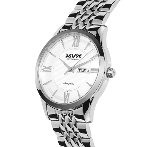 Đồng hồ MVW 39.5 mm Nam MS068-02 Màu Bạc
