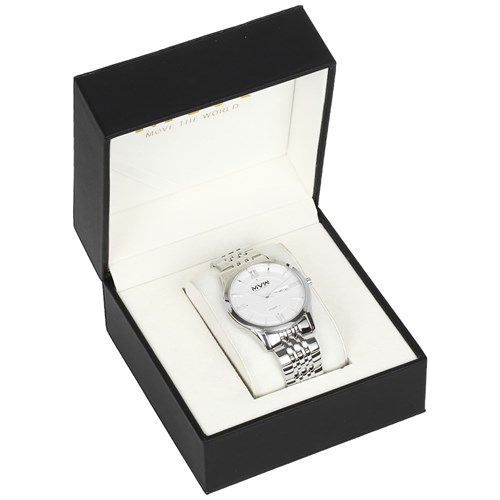 Đồng hồ MVW 39.5 mm Nam MS068-02 Màu Bạc