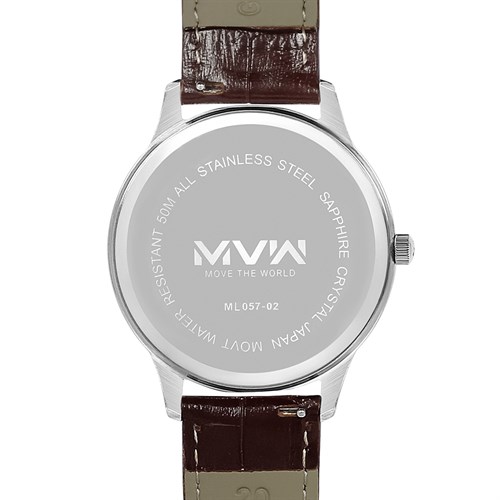 Đồng hồ MVW 42 mm Nam ML057-02 Màu Nâu