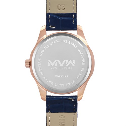 Đồng hồ MVW 42 mm Nam ML061-01 Màu Xanh Dương