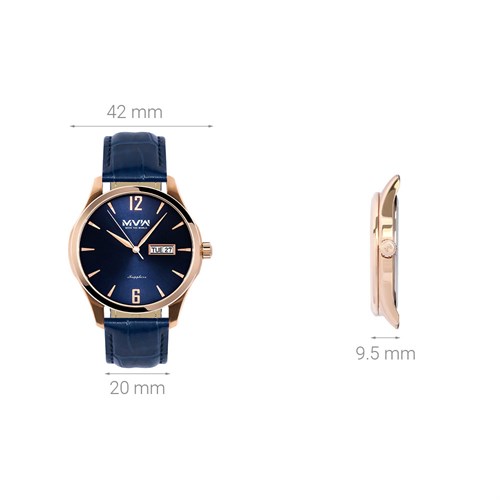 Đồng hồ MVW 42 mm Nam ML061-01 Màu Xanh Dương
