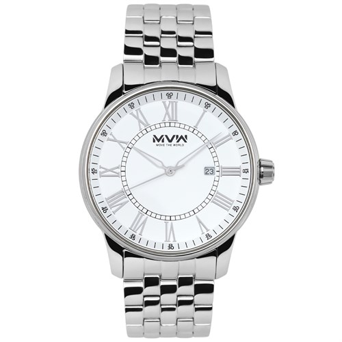 Đồng hồ MVW 43 mm Nam MS072-01 Màu Bạc
