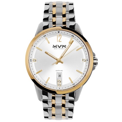 Đồng hồ MVW 42 mm Nam MS074-01 Màu Bạc