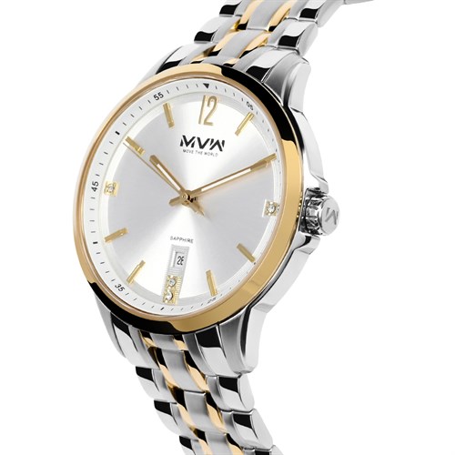 Đồng hồ MVW 42 mm Nam MS074-01 Màu Bạc