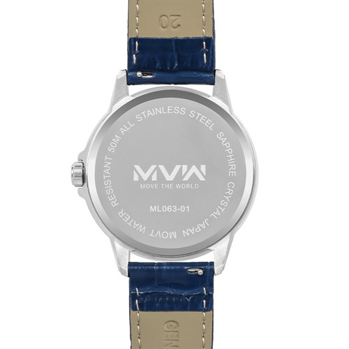 Đồng hồ MVW 42 mm Nam ML063-01 Màu Xanh Dương