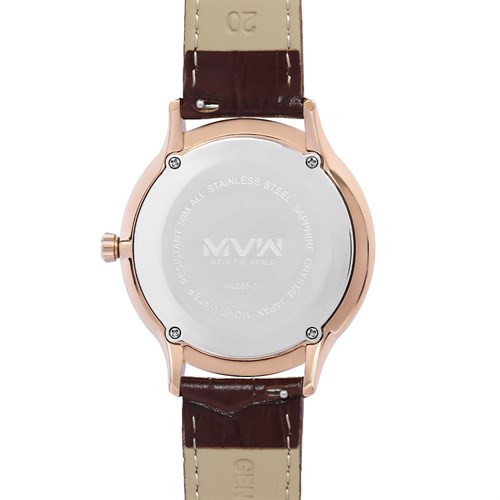 Đồng hồ MVW 42 mm Nam ML065-01 Màu Nâu