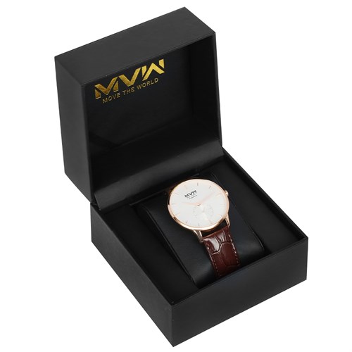 Đồng hồ MVW 42 mm Nam ML065-01 Màu Nâu