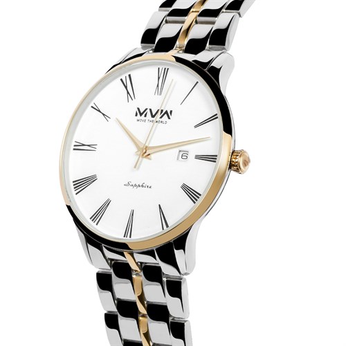 Đồng hồ MVW 42 mm Nam MS075-01 Màu Bạc