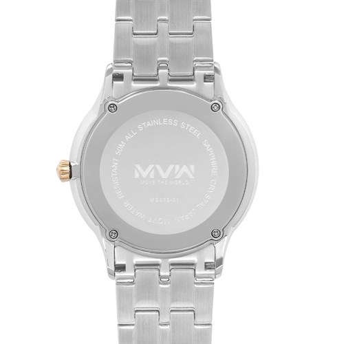 Đồng hồ MVW 42 mm Nam MS075-01 Màu Bạc