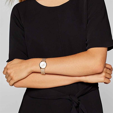 Đồng hồ ESPRIT 28 mm Nữ ES1L052M0075 Màu Vàng Hồng