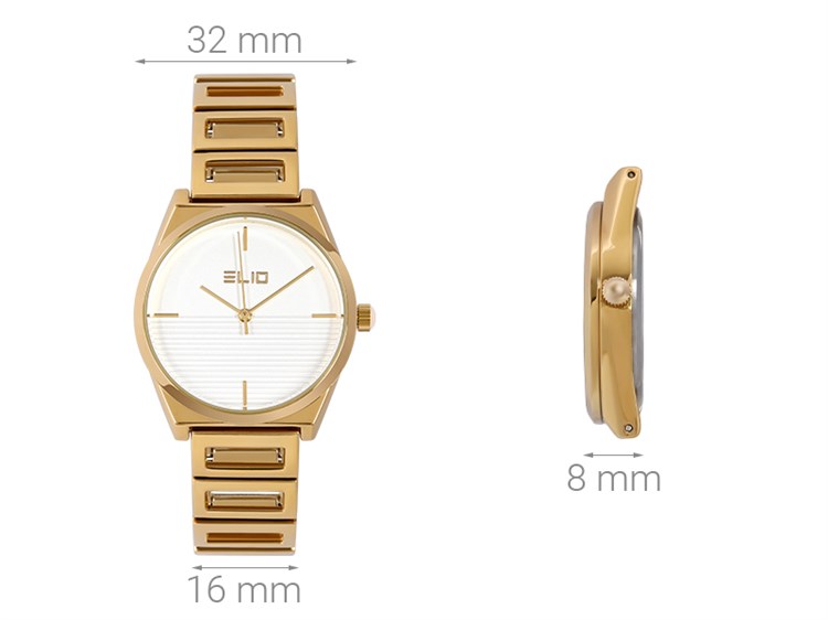 Đồng hồ ELIO 32 mm Nữ ES091-02 Màu Vàng