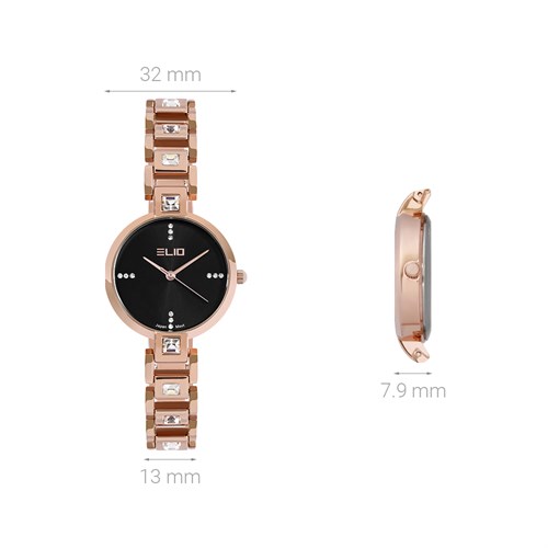 Đồng hồ ELIO 32 mm Nữ ES092-02 Màu Vàng Hồng