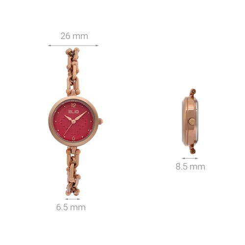 Đồng hồ ELIO Xmas 26 mm Nữ ES099-03 Màu Vàng Hồng