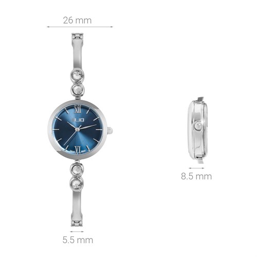 Đồng hồ ELIO 26 mm Nữ ES100-01 Màu Bạc