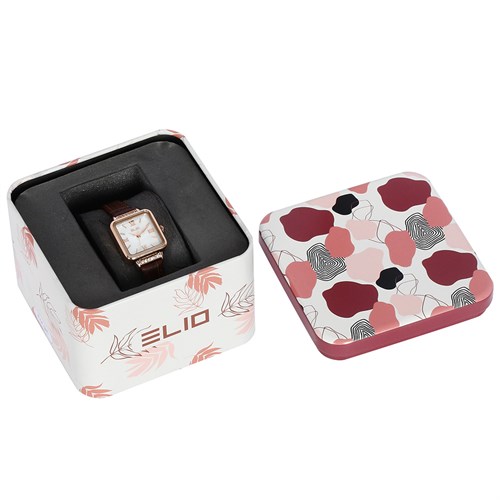 Đồng hồ ELIO 21 x 22 mm Nữ EL085-02 Màu Nâu
