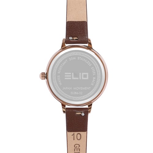 Đồng hồ ELIO 28 mm Nữ EL086-02 Màu Nâu