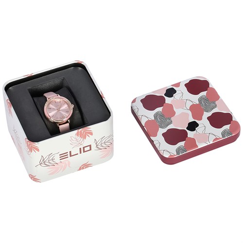 Đồng hồ ELIO 28 mm Nữ EL086-03 Màu Hồng