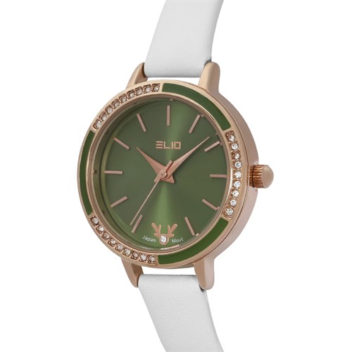 Đồng hồ ELIO Xmas 28 mm Nữ EL086-04 Màu Trắng