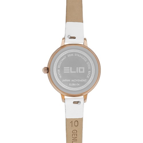 Đồng hồ ELIO Xmas 28 mm Nữ EL086-04 Màu Trắng