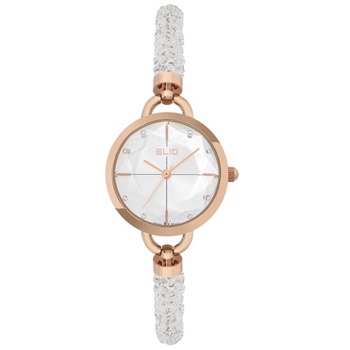 Đồng hồ ELIO Xmas 28 mm Nữ ES101-02 Màu Trắng