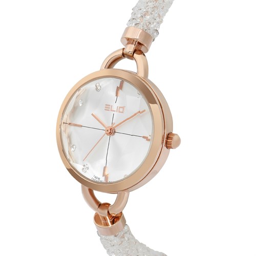 Đồng hồ ELIO Xmas 28 mm Nữ ES101-02 Màu Trắng