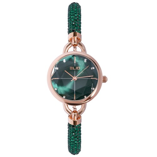 Đồng hồ ELIO Xmas 28 mm Nữ ES101-03 Màu Xanh lá