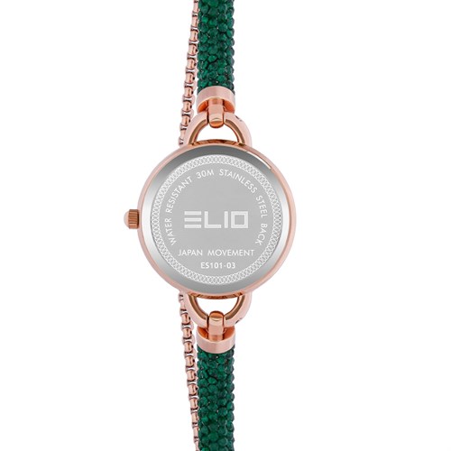 Đồng hồ ELIO Xmas 28 mm Nữ ES101-03 Màu Xanh lá