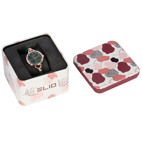 Đồng hồ ELIO Xmas 28 mm Nữ ES101-03 Màu Xanh lá