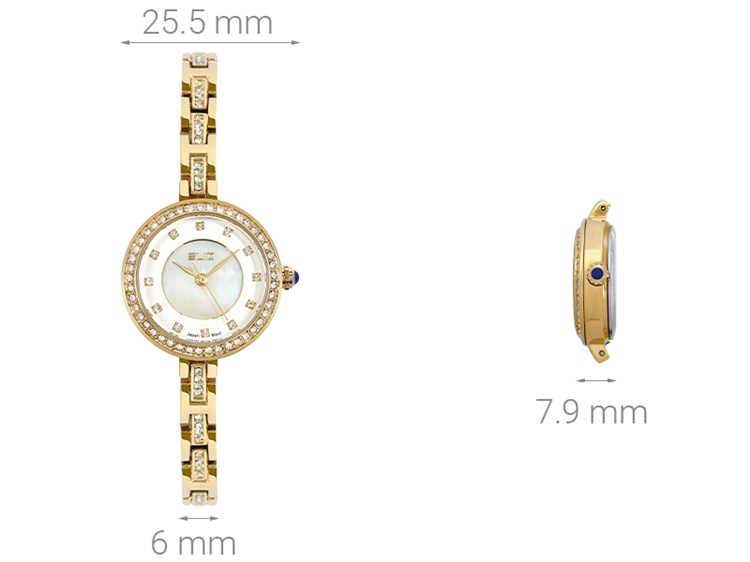 Đồng hồ ELIO 25.5 mm Nữ ES103-02 Màu Vàng