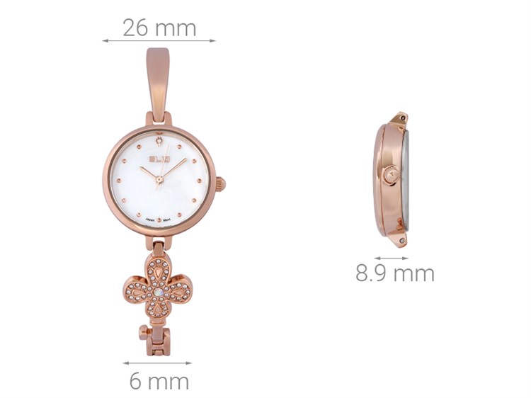 Đồng hồ ELIO Nàng Thơ 26 mm Nữ ES104-03 Màu Vàng Hồng