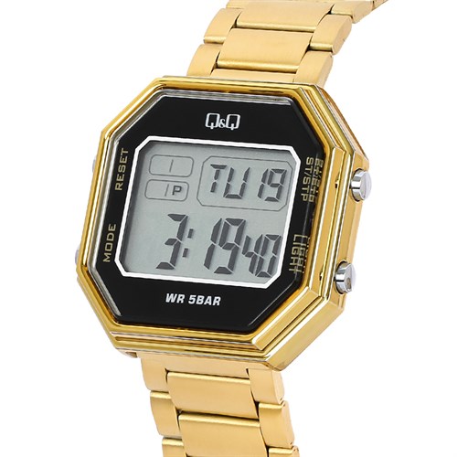 Đồng hồ Q&Q 42 mm Nam M206J007Y Màu Vàng