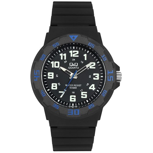 Đồng hồ Q&Q 43 mm Nam VR18J007Y Màu Đen