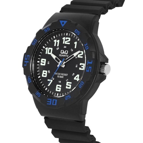 Đồng hồ Q&Q 43 mm Nam VR18J007Y Màu Đen