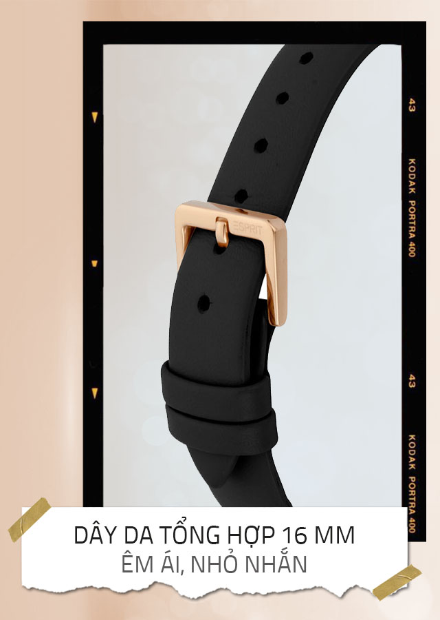 Đồng hồ Nữ Esprit ES1L276L0035 có dây da êm ái, thoải mái khi đeo Đồng hồ Nữ Esprit ES1L276L0035 có dây da êm ái, thoải mái khi đeo