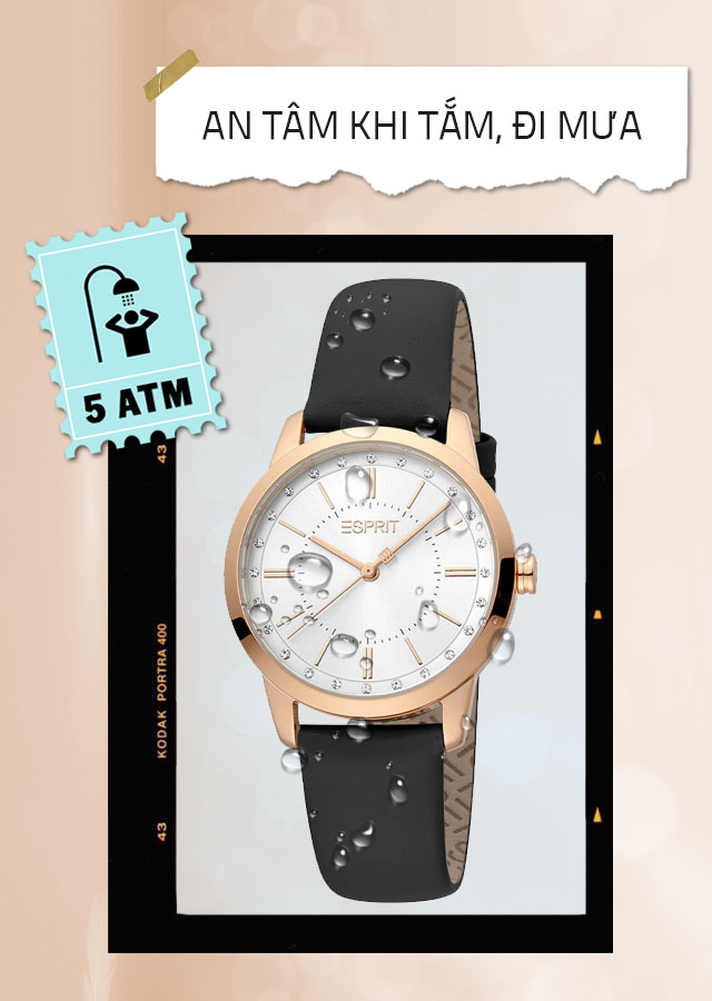 Đồng hồ Nữ Esprit ES1L276L0035 có hệ số chống nước 5 ATM Đồng hồ Nữ Esprit ES1L276L0035 có hệ số chống nước 5 ATM