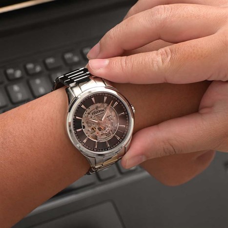 Đồng hồ FESTINA 42.8 mm Nam F20536/4 Màu Bạc