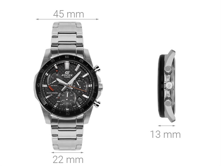 Đồng hồ EDIFICE CASIO 49.5 mm Nam EQS-930DB-1AVUDF Màu Bạc