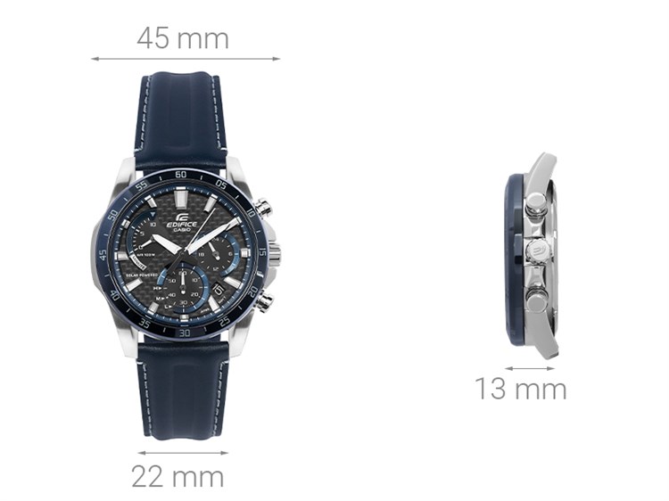 Đồng hồ EDIFICE CASIO 45 mm Nam EQS-930BL-2AVUDF Màu Xanh Dương