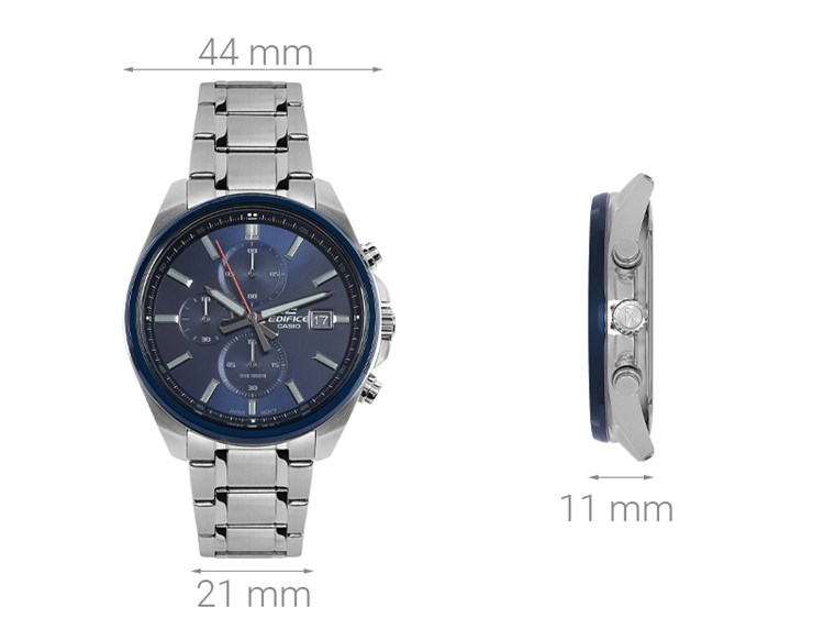 Đồng hồ EDIFICE CASIO 44 mm Nam EFV-610DB-2AVUDF Màu Bạc