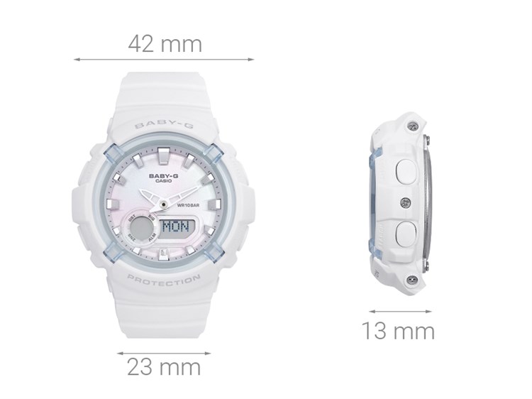 Đồng hồ BABY-G BGA-280 42 mm Nữ BGA-280-7ADR Màu Trắng