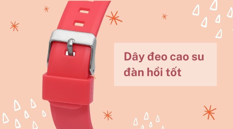 Đồng hồ trẻ em Smile Kid SL219L-05 sở hữu dây đeo cao su đàn hồi tốt