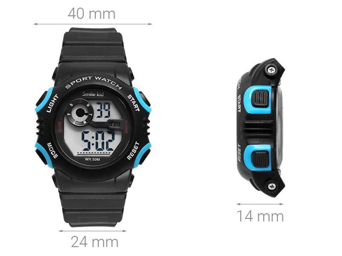 Đồng hồ SMILE KID 40 mm Trẻ em SL221L-1 Màu Đen