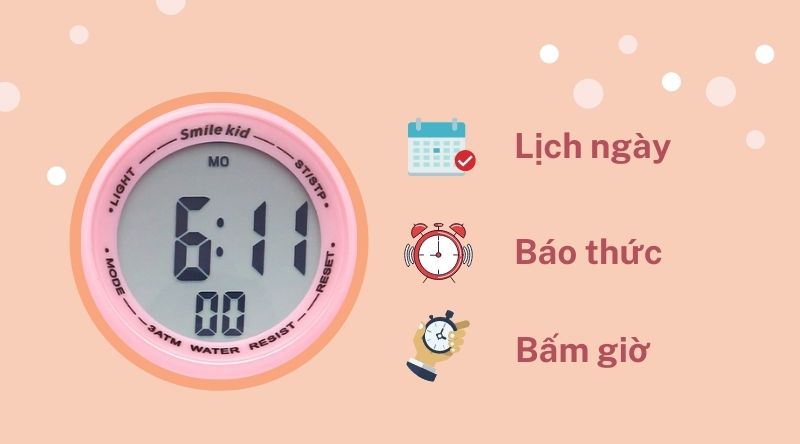 Đồng hồ trẻ em Smile Kid SL382-4 đa tiện ích